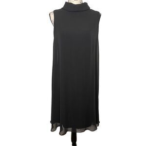 Joseph Ribcoff black dress with sheer panels, Size 10
